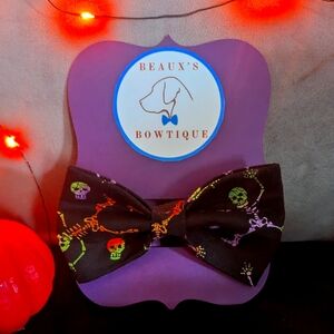 Halloween dog bowtie